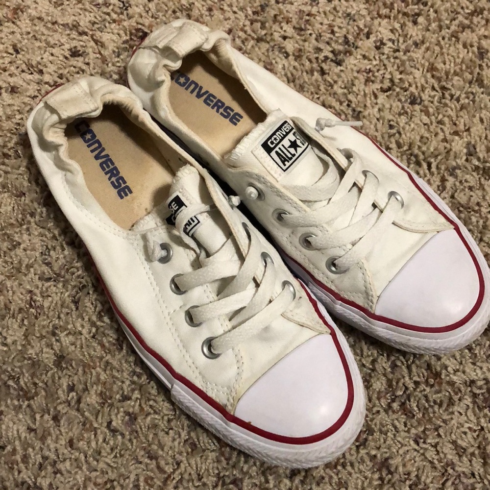 Converse Shoreline Sneakers, White, Size 8